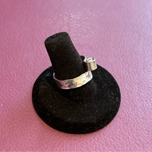 Aluminum silver tone wrap ring